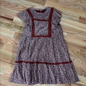 Floral Madewell Dress with Lace Detailing